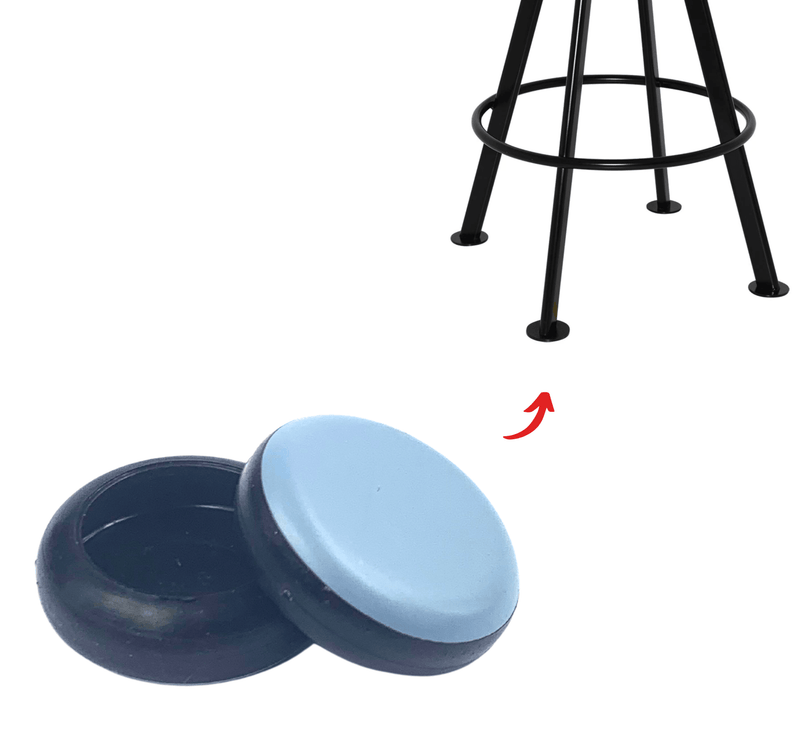 Gecko Slip Over Caps - Designed For Table Feet Or Disc Based Chair Legs - Chair & Table Tips